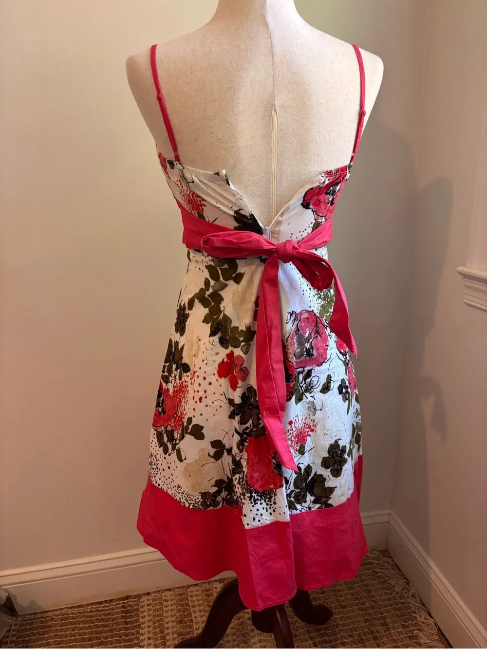 My Michelle Floral Fit & Flare Dress Size 3 Pop Art Garden Party Y2K